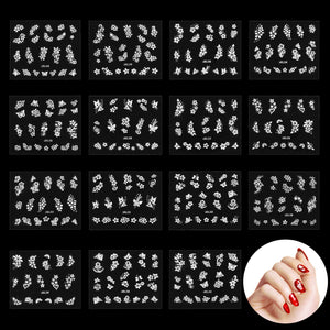 Adesivi Unghie, Diealles 50 Fogli 3D Design Nail Art Stickers Design... - Ilgrandebazar