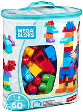 Carica l'immagine nel visualizzatore di Gallery, Mega- Sacca Ecologica Blocchi da Costruzione, Giocattolo per Bambini 1+ Anni, Multicolore, 60 Pezzi, DCH55