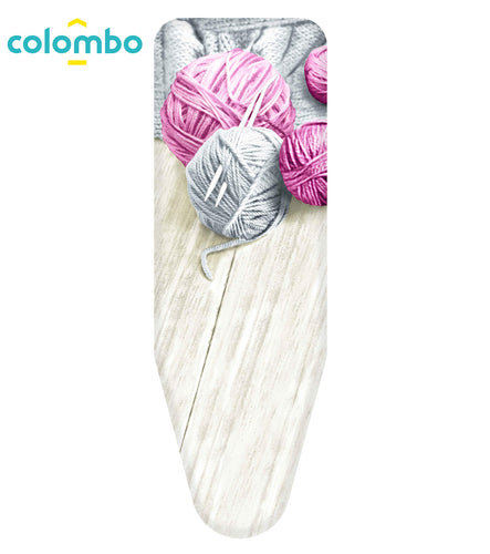 Colombo Foderina da Stiro 140x55 cm GOMITOLI Rosa X-Large, Gomitoli Blu - Ilgrandebazar