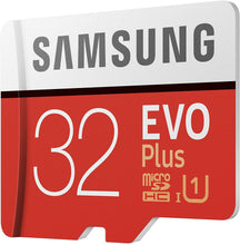 Carica l'immagine nel visualizzatore di Gallery, Samsung MB-MC32GA EVO Plus Scheda microSD da 32 GB, UHS-I U1, fino a 95 MB/s, con Adattatore SD, Rosso/Grigio