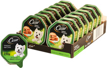 Carica l'immagine nel visualizzatore di Gallery, Cesar Selezioni dell'Orto Cibo per Cane, Delicato Paté con Manzo e Verdurine, senza coloranti éd aromi artificiali 150 g - 14 Vaschette