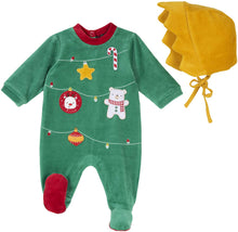Carica l&#39;immagine nel visualizzatore di Gallery, Chicco Set con Tutina con Apertura Entrogamba + Cappello Pigiamino per Bambino e Neonato Unisex-Bimbi