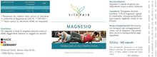 Carica l'immagine nel visualizzatore di Gallery, Magnesio - 456 mg per porzione - 360 Capsule - 120% del fabbisogno giornaliero - Trimagnesio dettato - Vegan - Biodisponibilità massima - German Quality