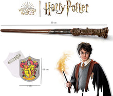 Carica l'immagine nel visualizzatore di Gallery, Ciao- Bacchetta Harry Potter (30cm) con Stemma Gryffindor in Scatola Clip, Colore Marrone, 20192