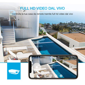 Telecamera Wifi Esterno, Wansview 1080P Videocamera Sorveglianza Bianco - Ilgrandebazar
