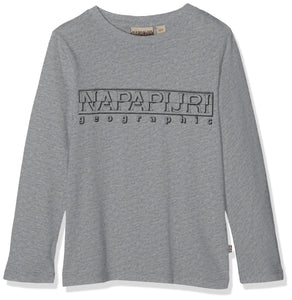 NAPAPIJRI K Soli LS T-Shirt, Rosso (High Risk Red RA3), 3 Anni Bambino - Ilgrandebazar