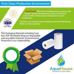 3x AquaHouse 10" Cartuccia filtro acqua sedimenti per osmosi inversa, palo... - Ilgrandebazar