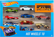 Carica l&#39;immagine nel visualizzatore di Gallery, Hot Wheels-54886 Set Macchinine da 10 Veicoli in Scala 1:64, con Decorazioni Mozzafiato, da Collezionare, Single, 54886 10 Veicoli Single