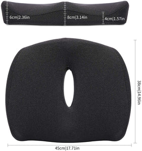 Power Of Nature Cuscino per Sedile Ortopedico, Cuscino Sedia Memory Foam, Ergonomico Cuscini Seduta per Auto, Ufficio, Computer, Sedia a Rotelle, Piaghe da Decubito e per Dolore al Coccige
