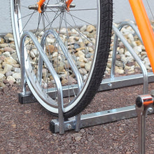 Carica l&#39;immagine nel visualizzatore di Gallery, Relaxdays Parcheggio per Le Biciclette Fino a 5 Posti Bici Argento