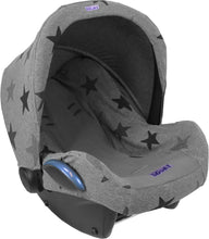 Carica l&#39;immagine nel visualizzatore di Gallery, The Original Dooky 126816 Copri Seggiolino Auto Grey Stars, Grigio con Stelle - Ilgrandebazar