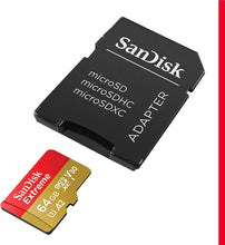 Carica l'immagine nel visualizzatore di Gallery, SanDisk Extreme Scheda di Memoria Microsdxc da 64 GB e Adattatore SD con App Performance A2 e Rescue Pro Deluxe, Fino a 160 MB/Sec, Classe 10, Uhs-I, U3, V30