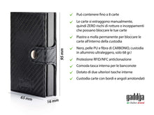 Carica l&#39;immagine nel visualizzatore di Gallery, Porta Carte di Credito gaddga Portafoglio Uomo Antifrode Blocco RFID Tasca... - Ilgrandebazar