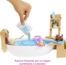 Carica l&#39;immagine nel visualizzatore di Gallery, Barbie- Playset Bambola con Vasca da Bagno e Accessori Giocattolo per Bambini 3+ Anni, Multicolore, GJN32