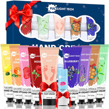 Carica l'immagine nel visualizzatore di Gallery, Set Creme Mani Regalo,Crema Mani Riparatrice,Crema Piedi,Balsamo per le Labbra,Idee Originali Regalo Natale Donna Cofanetto,Regalo Mamma Natale per la Mamma Regali di Natale per lei Fidanzata Moglie
