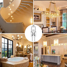 Carica l&#39;immagine nel visualizzatore di Gallery, Lampadine Alogene G4 （10 pezzi）12V 20W 2800K Luce bianca calda dimmerabile lampadina alogena Per la sostituzione di lampadari di cristallo, luci di segnalazione, illuminazione della cucina, ecc.