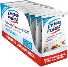 Carica l&#39;immagine nel visualizzatore di Gallery, Lysoform Salviette Igienizzanti XXL per Pavimenti/ Grandi Superfici 8 confezioni, 120 salviette