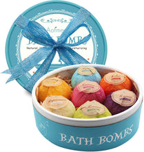 Carica l'immagine nel visualizzatore di Gallery, 7 Bombe da Bagno, Sali da Bagno, Fatto a Mano, Effervescente, Rigenerante e Idratante per la pelle, Idee Regalo Natale, Compleanno, San Valentino, Festa Della Mamma, per Donna, Uomo, Bambini, Relax