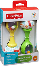 Carica l'immagine nel visualizzatore di Gallery, Fisher-Price Le Maracas per Neonati con Impugnature Soffici, Rafforza le Capacità Motorie e Sensoriali, Giocattolo per Bambini di 3 + Mesi, BLT33