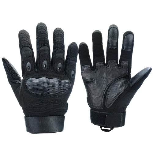 Xnuoyo Gomma dura Knuckle Full Finger e Mezza Gloves Guanti di...