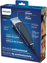 Carica l&#39;immagine nel visualizzatore di Gallery, Philips HC5100/15 Pro Clipper Regolacapelli con Motore Lineare e Lame Tip2Tip, Lame 100% Inox, 7 Pettini (0.5-25 mm), Cavo da 2.80 m