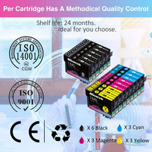 Carica l&#39;immagine nel visualizzatore di Gallery, Hicorch Cartucce 16XL Multipack Compatibile con Epson 16 XL per Epson WorkForce WF-2010 WF-2510 WF-2520 WF-2530 WF-2540 WF-2630 WF-2650 WF-2660 WF-2750 WF-2760 (6 Nero,3 Ciano,3 Magenta,3 Giallo)