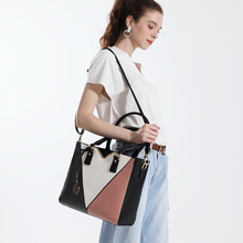 Carica l&#39;immagine nel visualizzatore di Gallery, Miss Lulu Nuova Moda Elegante Borsa in Pelle PU Donna Borse a Marrone