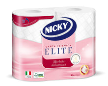 Carica l'immagine nel visualizzatore di Gallery, Nicky Elite Carta Igienica, 4 Rotoli 4 UnitࠨConfezione da 1)