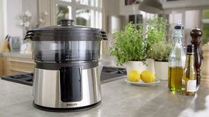 Philips HD9190/30 Vaporiera con Infusore di Aromi, 3 cestelli, Ricettario,... - Ilgrandebazar