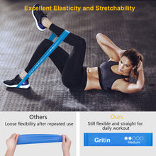 Carica l&#39;immagine nel visualizzatore di Gallery, Gritin Elastici Fitness, [Set di 5] Banda Elastica Fasce Elastiche di Resistenza di Lattice con Istruzioni per l&#39;esercizio in Italiano e Borsa per Il Trasporto per Crossfit, Yoga, Pilates