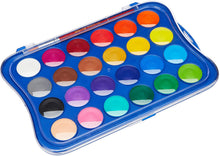 Carica l'immagine nel visualizzatore di Gallery, Giotto acquerelli in 24 colori, pastigle da 30mm, con pennello 24 colori Single