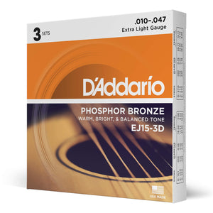D'Addario EJ16 Set Corde Acustica EJ Phosphor BRZ RND WND - Ilgrandebazar
