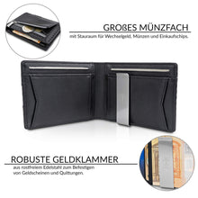 Carica l&#39;immagine nel visualizzatore di Gallery, TRAVANDO Portafoglio uomo piccolo con protezione RFID &quot;ZURICH&quot; Porta carte... - Ilgrandebazar
