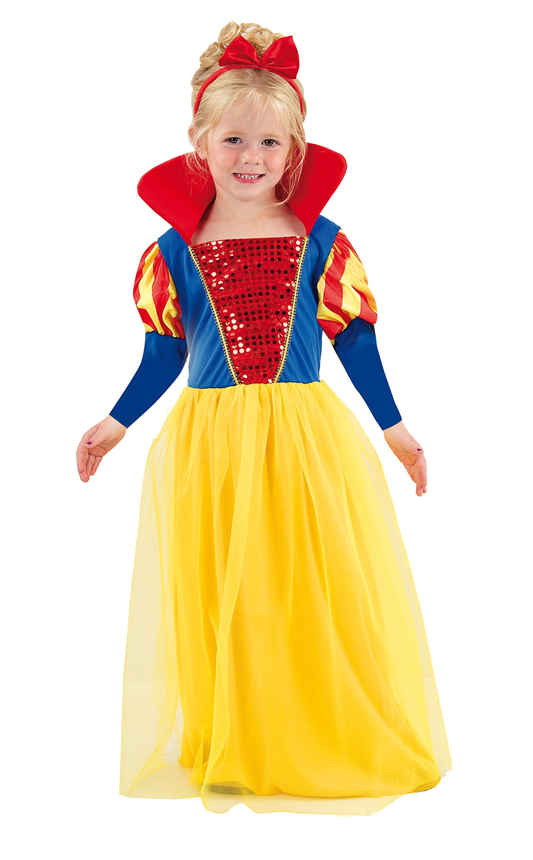 Fiori Paolo- Biancaneve Costume Bambina, Multicolore, 3-4 anni, 61339. –