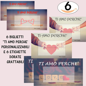Gratta E Vinci Personalizzato Degli Innamorati Horus Creations Ti Amo Perché - Ilgrandebazar
