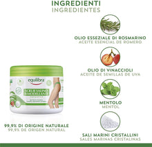 Carica l'immagine nel visualizzatore di Gallery, Equilibra Corpo, Scrub Salino Rimodellante, Scrub Corpo Esfoliante a Base di Aloe Vera, Leviga e Nutre la Pelle, Mix di Sali Marini ad Azione Antiacqua, Oli Naturali ed Estratti Vegetali, 600 g 600 ml Scrub Rimodellante