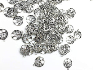 100pz Pendenti Ciondoli Colore Argento Antico Tibetani, Ciondolo - Ilgrandebazar