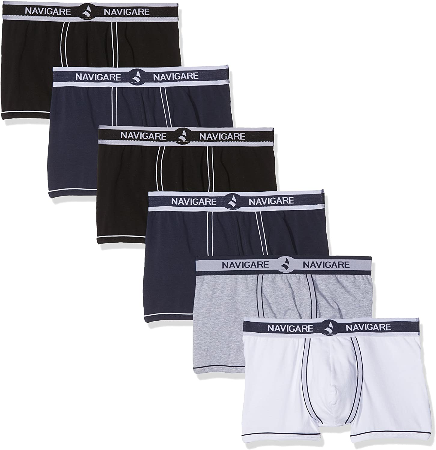 DIM Ecodim Colorama Boxer Uomo In Cotone Elasticizzato, Confezione Da 6, Stile Classico