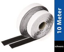 Carica l&#39;immagine nel visualizzatore di Gallery, iLP Velcro Adesivo - 10m x 20mm - Negro - Aderenza Forte, 10m, negro - Ilgrandebazar