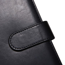 Carica l'immagine nel visualizzatore di Gallery, Cartella Porta Documenti A4 Pelle Portablocco Con Pinza Cartellina Black - Ilgrandebazar