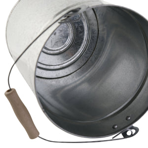 Kamino - Flam 333259 Secchio per la Cenere con Manico e 40x28x35 cm, Argento - Ilgrandebazar