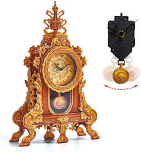 Carica l'immagine nel visualizzatore di Gallery, CubicFun Puzzle 3D Orologio a Pendolo Kit Modello Retro Orologio da Scrivania Fai-da-Te Kit di Costruzione Decorazioni Casa Unica Regalo Rompicapo per Bambini e Adulti, 128 Pezzi