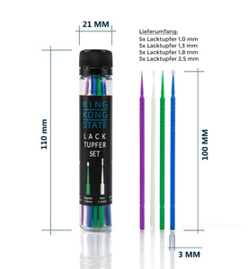 Vernice Tamponi 20er Set di King Kong State | con 4 misure 1 mm fino...