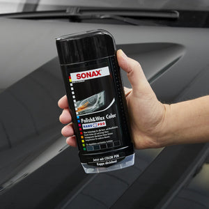 SONAX 296100 Polish e cera - nero, 500ml 250 ml, Nero - Ilgrandebazar