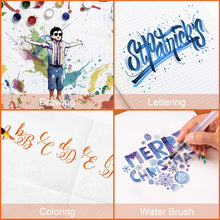 Carica l&#39;immagine nel visualizzatore di Gallery, Amteker Brush Pen Lettering 20 Acquerelli Penne + 1 Pennello Multicolore - Ilgrandebazar