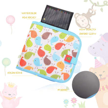 Carica l'immagine nel visualizzatore di Gallery, HellDoler Portatile da Disegno per Bambini, Doodle Disegno Giocattoli Libro di Pittura per Bambini con 12 Penne cancellabili Colorate, Lavagna a Doppia Faccia, Reuseful, 14 Pagine Libro da disegno