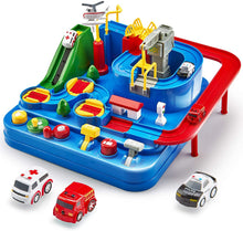 Carica l&#39;immagine nel visualizzatore di Gallery, CubicFun Pista Macchinine Giocattolo Giochi per Bambini 3 4 5 6 7 8 Anni, City Rescue Auto Giocattoli di Avventura Playsets, Piste da Corsa Giocattoli per Bambino Bambina