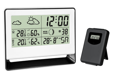Chacon 54416 - Stazione Meteo, con barometro/sensore Esterno, Wireless Grigio - Ilgrandebazar