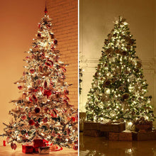 Carica l&#39;immagine nel visualizzatore di Gallery, ANSIO Luci natalizie per interni e esterno 1000 LED albero luci Bianco Caldo, 8 modalità con memoria e funzione timer, alimentate, trasformatore incluso 25m Lunghezza illuminata- CAVO VERDE