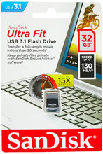 Carica l&#39;immagine nel visualizzatore di Gallery, SanDisk Ultra Fit Unità Flash, USB 3.1 da 32 GB con Velocità fino 32 GB, Nero